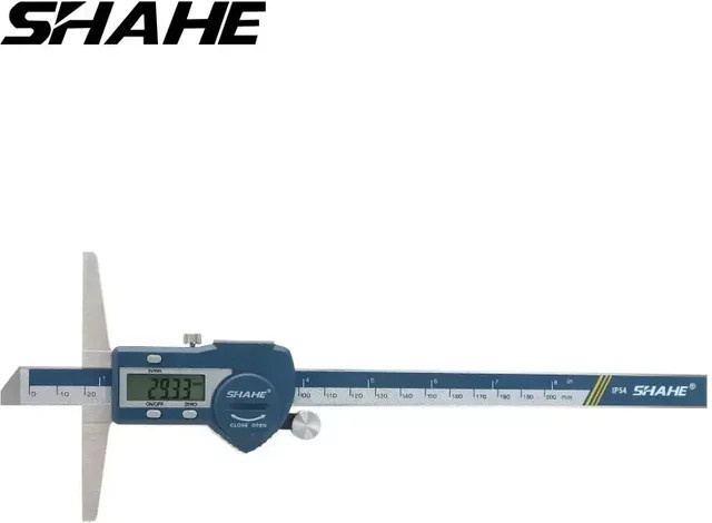 SHAHE Digitaler Tiefenmessschieber Elektronisches Lineal Mikrometro-Tiefenmesser Messwerkzeug - Bild 1