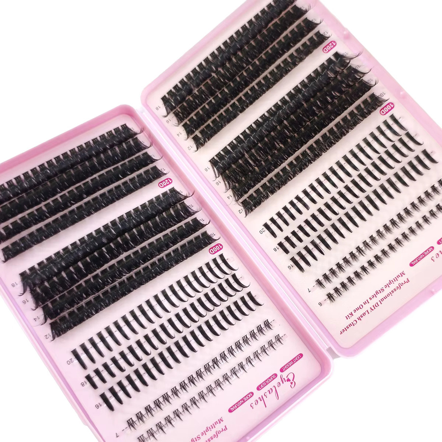 HBZGTLAD 3D Nerz Wimpern Bündel, Black, Natürlich, Unisex - Bild 3