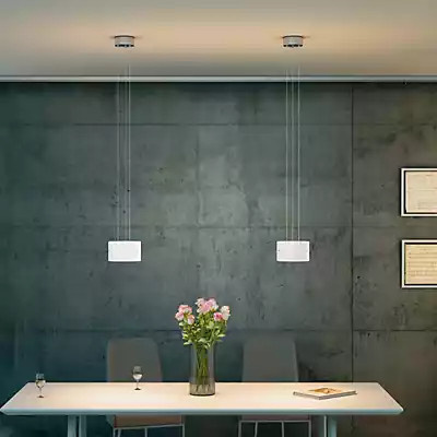 Oligo Trofeo LED-Pendelleuchte in Schwarz Matt und Blattgold mit Tunable White und Gestensteuerung - Bild 1