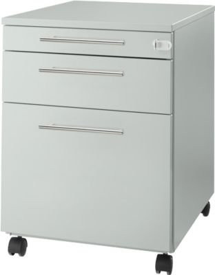Schäfer Shop Select Rollcontainer Start Off 126 mit Utensilienfach, Hängeregisterauszug und Schublade, abschließbar, lichtgrau, B: 43,2 cm, T: 58,0 cm, H: 59,5 cm - Bild 1