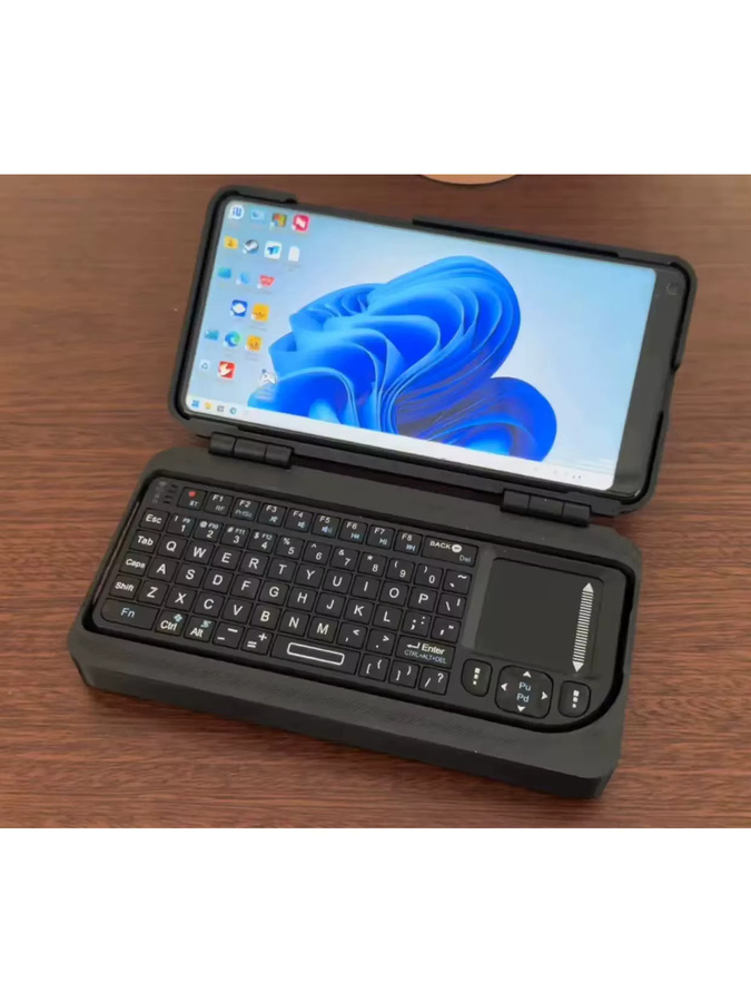 Tragbarer Mini-Computer mit Touchscreen, Dual-System, 8GB RAM, 512GB SSD, Schwarz - Bild 3
