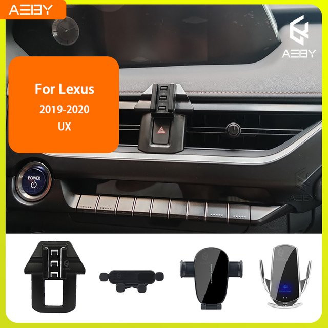 Handyhalterung für Lexus UX 2019-2020 mit kabelloser Ladestation in Schwarz - Bild 1