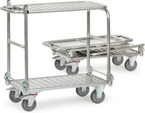 Fetra Klappwagen KW 5 Alu in Silber mit 200kg Tragkraft und TPE-Reifen - Bild 1