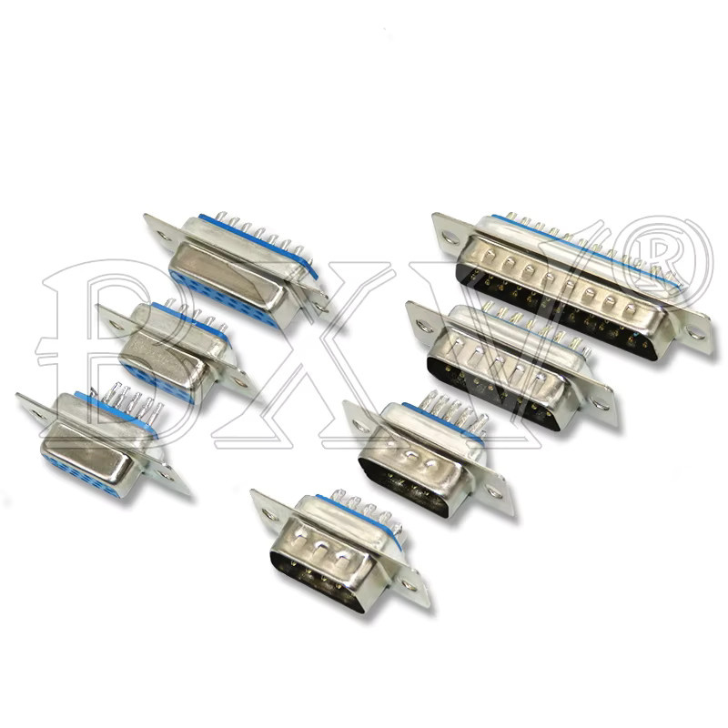 2er Set RS232 Serielle Schnittstellen Stecker Set DB9 DB15 DB25 DB37 zum Drahtschweißen mit Schrauben Männlich und Weiblich - Bild 2