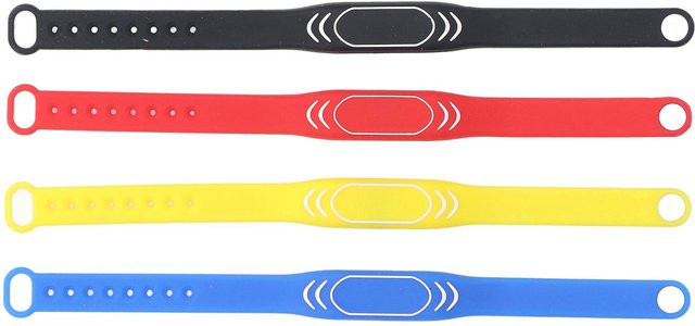 NFC-Armband Silikon, wasserfest, rot, Unisex - Bild 1