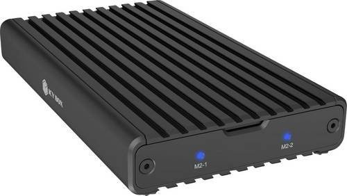 Icy Box IB-2817M-C32 M.2 SSD-Gehäuse USB-C USB 3.2 Gen 2x2 20 GBit/s für M.2 PCIe NVMe 2230 2242 2260 2280 Schwarz - Bild 1