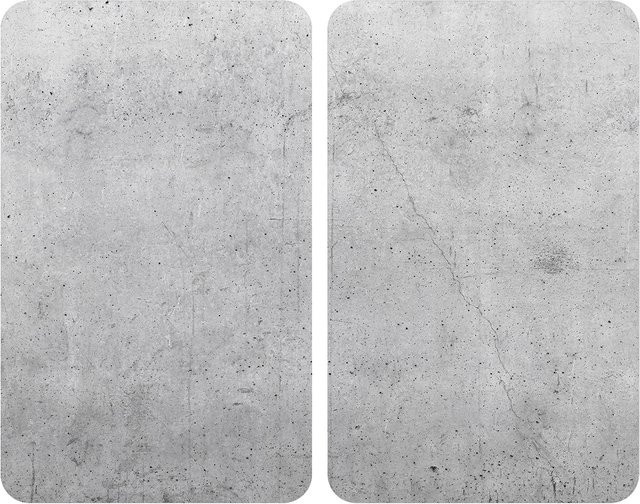 WENKO Herdabdeckplatte Universal 2er Set in Grau Beton-Optik - Bild 1