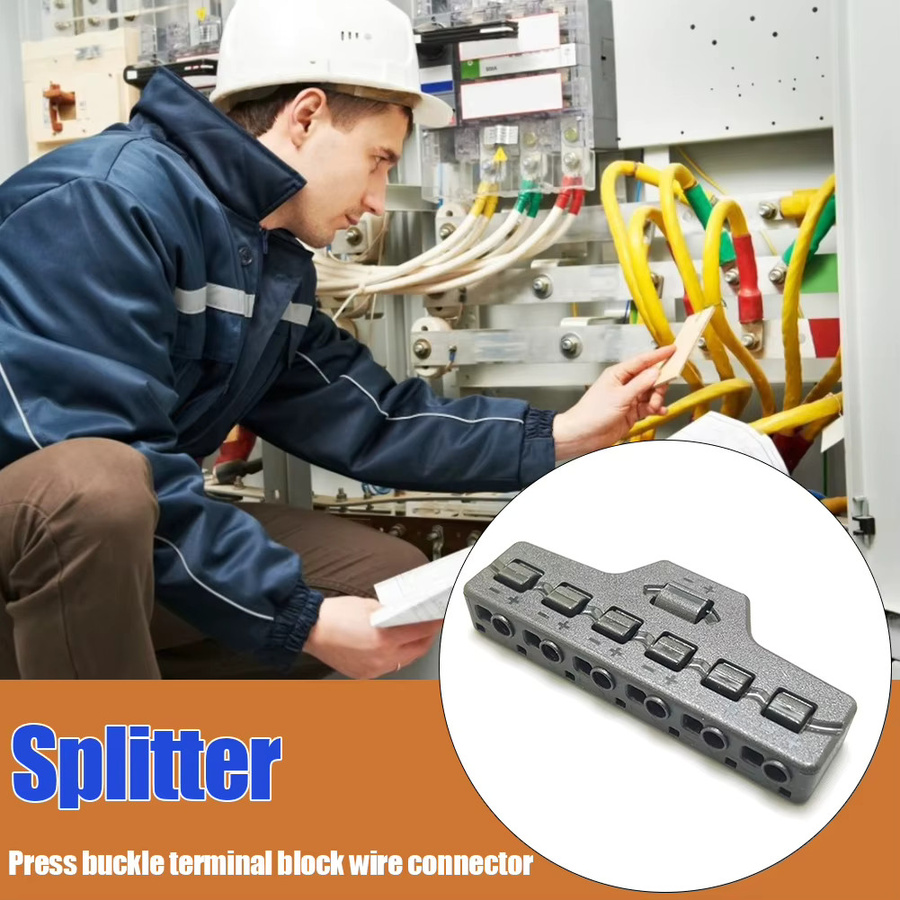 Ports Hub Out Line Splitter Kabelverteiler für LED-Streifen und Niederspannungsbeleuchtung in Grau - Bild 3
