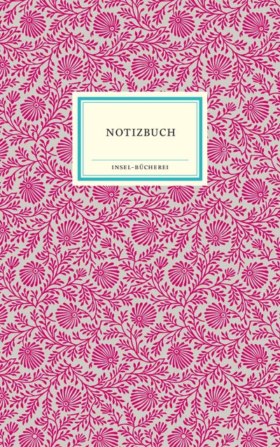 Insel-Bücherei Notizbuch mit Blumendekor in Magenta - Bild 1