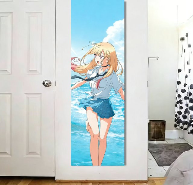 VIKAMA Wandteppich My Dress Up Darling Marin Kitagawa Motiv Wanddekoration Mehrfarbig B: 150 cm, H: 40 cm - Bild 1