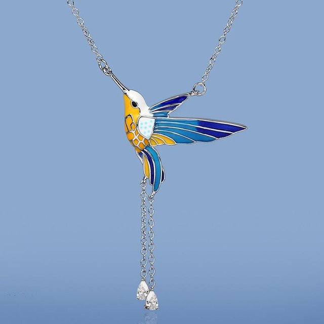 YIRAN Halskette Kolibri Anhänger, Damen - Bild 1