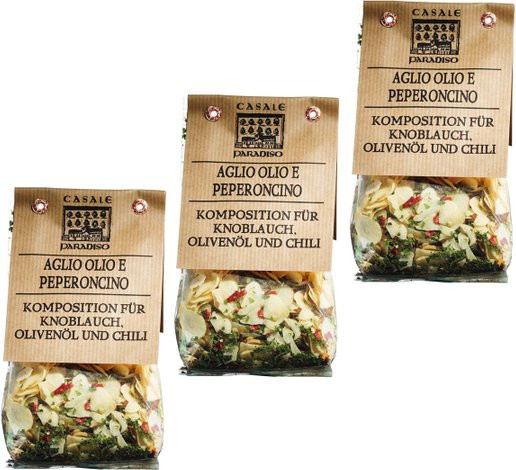Casale Paradiso S.R.L. Gewürzmischung Aglio, Olio e Peperoncino 3 x 100 g - Bild 1