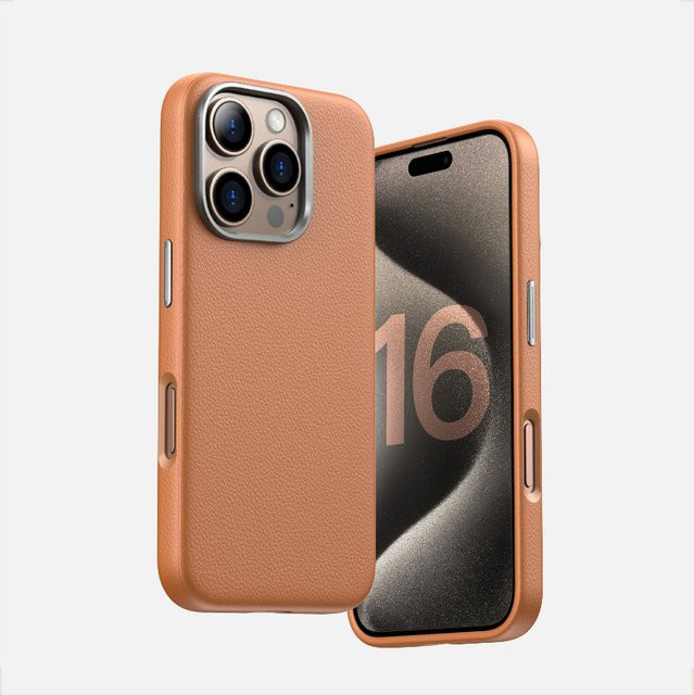 YUEDESHENG Business PU-Leder Magnethülle für iPhone 17 16 Plus 15 14 Pro Max, weiß, MagSafe Wireless Charging, stoßfeste Schutzhülle - Bild 1