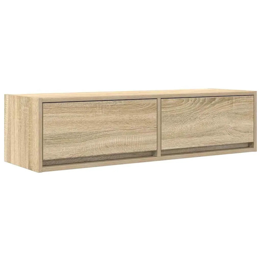 vidaXL TV-Schrank Sonoma Eiche in Braun, modern und matt, B/T/H: 100 x 31 x 25,5 cm - Bild 2