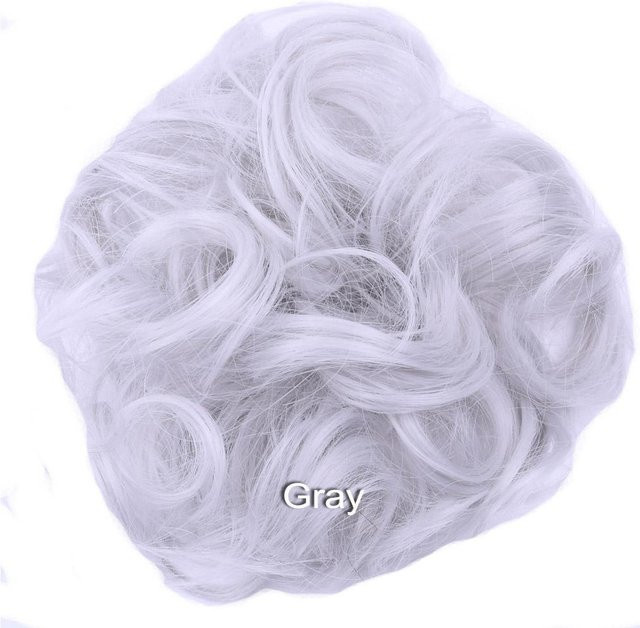 jeedou Messy Bun Haarkissen, weiß, Damen - Bild 1