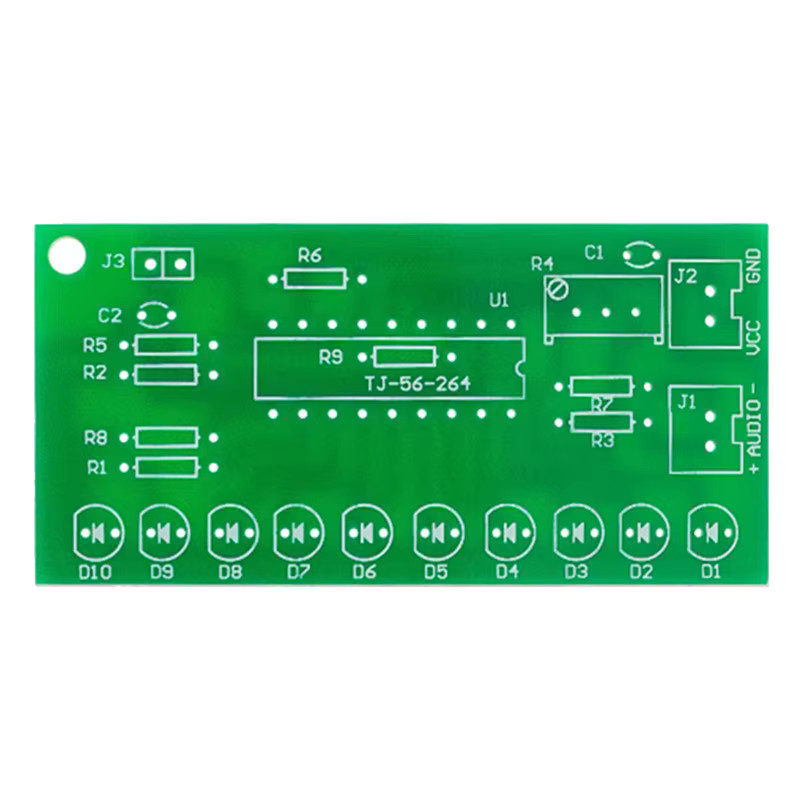 LM3915 Sound Audio Spektrum Analysator Level Anzeige DIY Elektronik Bausatz für 10 LEDs mit 9 V-12 V Betriebsspannung - Bild 2