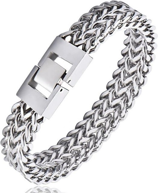 Allbestart Armband Edelstahl, Weiß, Herren, 12 mm, 22 cm - Bild 1
