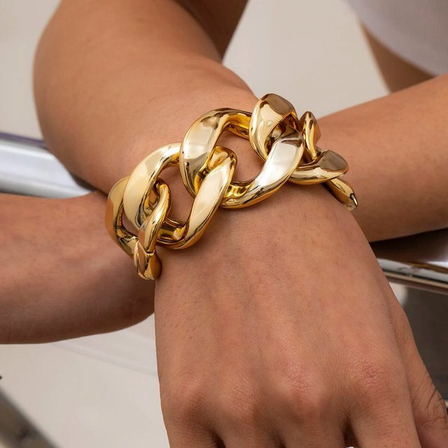 Ingemark Armbänder, Acryl, Gold, Unisex, Vintage - Bild 1