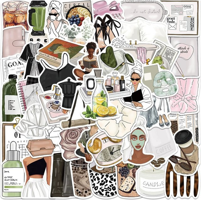 Charile Cartoon Ins-Style Clean Girl Ästhetik-Aufkleber, Sticker - Bild 1