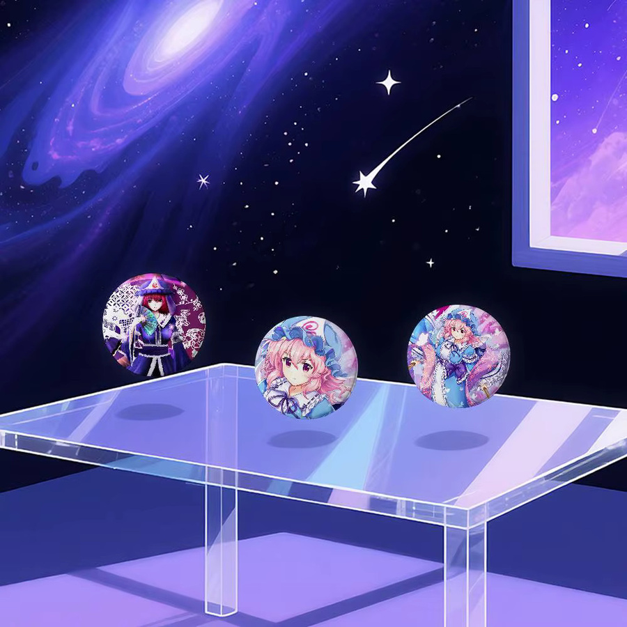 Brosche Cartoon Yuyuko Saigyouji, Bunt - Bild 4