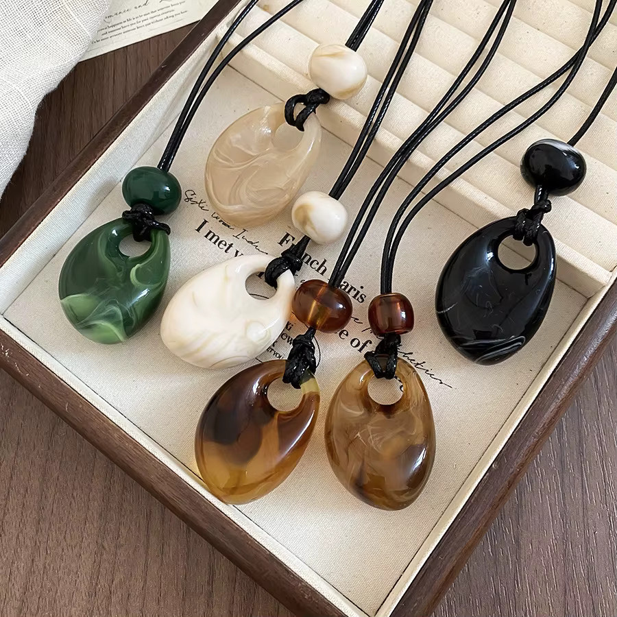 imixlot Halskette, Harz, Bunt, Damen, Vintage - Bild 2