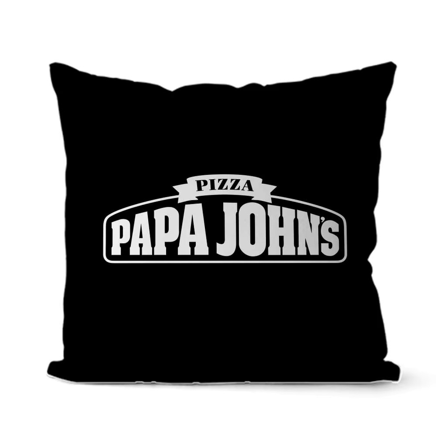 P-Papa J-John's Kissenbezug aus weichem Plüsch mit doppelseitigem Druck, Schwarz und Weiß, Breite: 30 cm, Breite: 30 cm - Bild 5