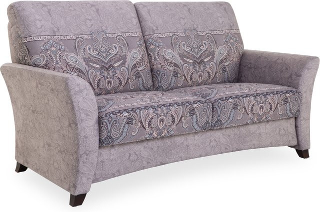 Bassetti 2,5 Sitzer Sofa SYDNEY Modern in Rot mit Stoffbezug und Buchenholz - Bild 1
