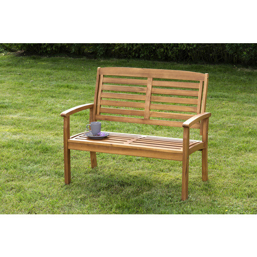 MERXX Gartenbank Paraiba 2-Sitzer aus Akazienholz in Braun, B/H/T: 110 x 92 x 62 cm - Bild 2