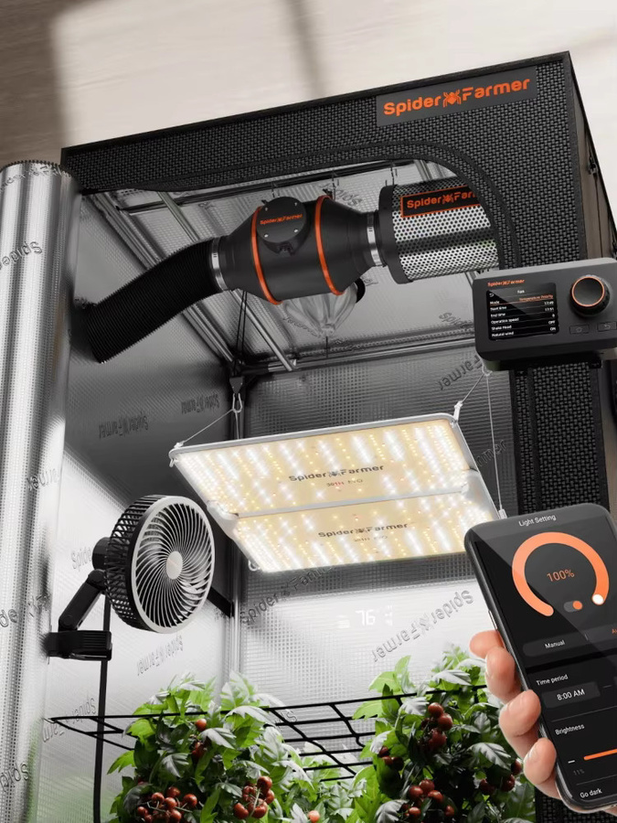 Spider Farmer SF2000Pro EVO LED Pflanzenlampe dimmbares Lichtpanel in Weiß - Bild 4