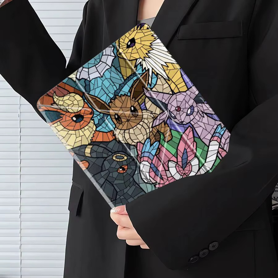 Pokemon Tablet-Hülle im Cartoon-Design für iPad Air, Pro, Mini und iPad Generationen, Mehrfarbig - Bild 5