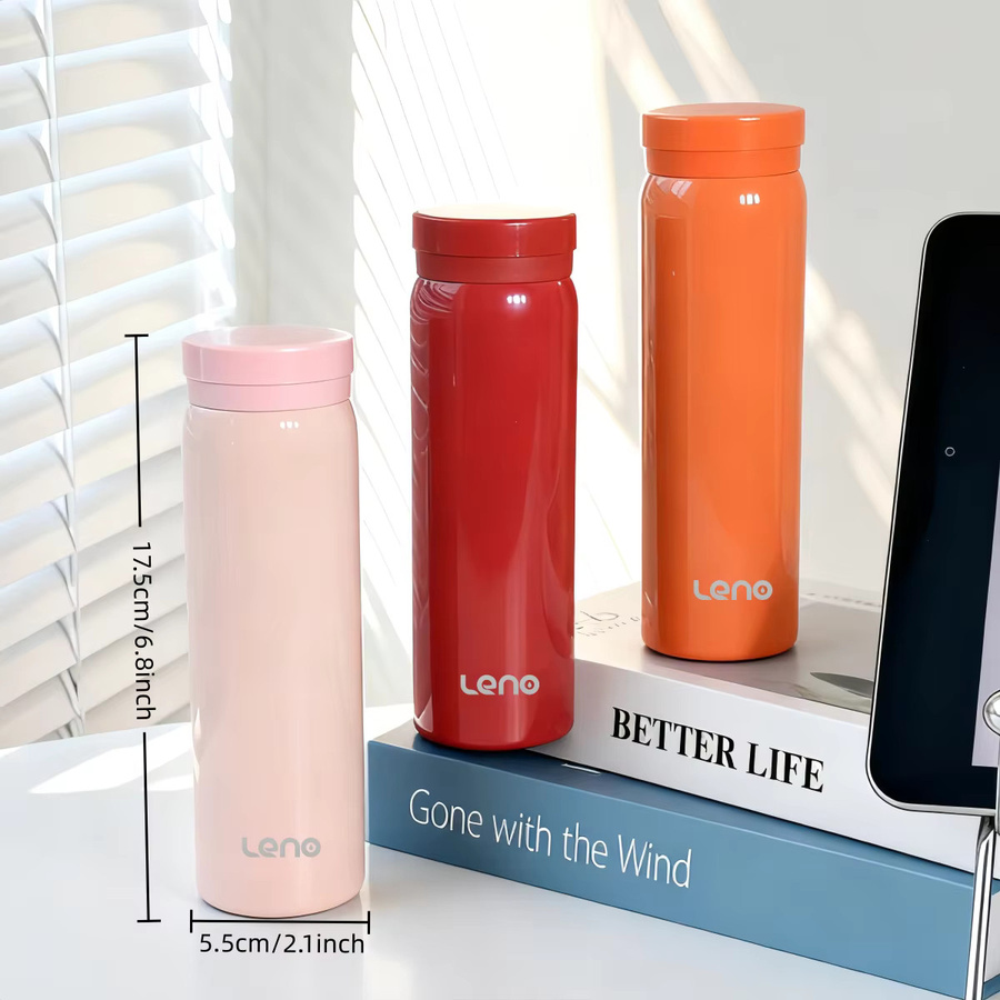 Leno Mini-Isolierbecher aus Edelstahl in Grün, 300 ml Thermobecher für heiße und kalte Getränke - Bild 2
