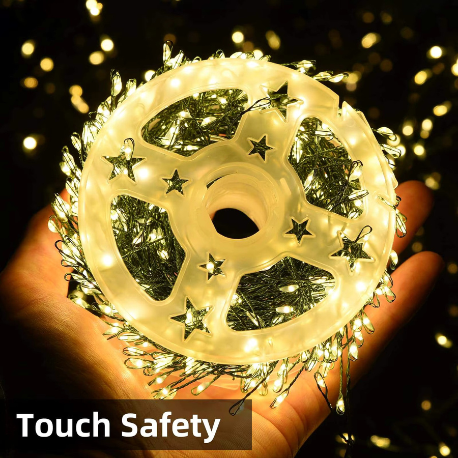 IEEYEEY LED Feuerwerkskörper Lichterkette für Weihnachten, Hochzeit und Party, 30–75 m Länge - Bild 2