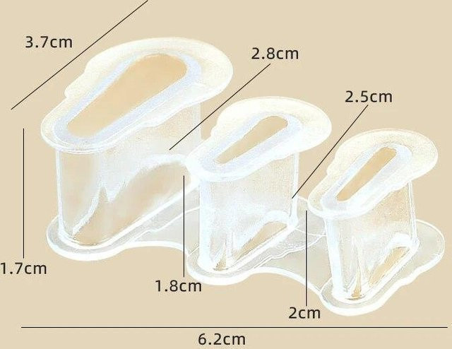 NATAWA Zehenspreizer Silikon, Weiß, Unisex - Bild 1
