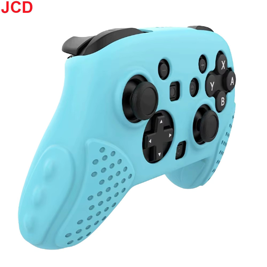 JCD Silikon Schutzhülle in Rot für Nintendo Switch Pro Controller mit Joystick-Grifffolien - Bild 3