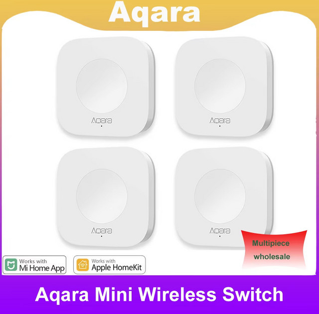 Aqara Wireless Mini Schalter Sensor Zigbee One Key Control Smart Home Fernbedienung in Weiß - Bild 1
