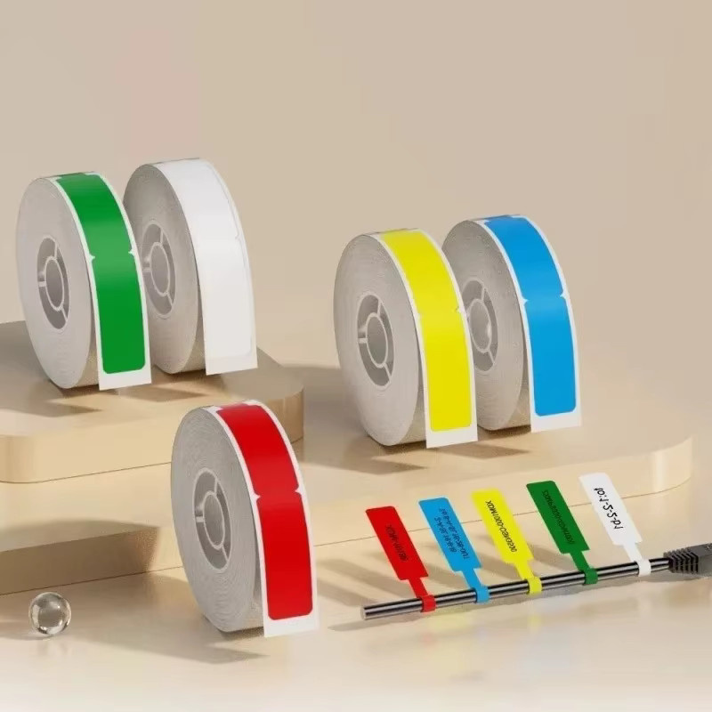 Marklife P15 Thermoetikettenrolle aus Papier, wasserfeste selbstklebende Etiketten in Gelb und Mehrfarbig für P15 P12 P11 Etikettendrucker - Bild 2