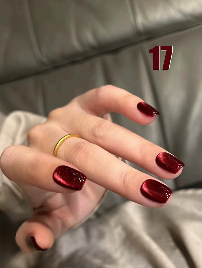 MIANEL Maillard Roter Katzenauge-Gel-Nagellack, 12 ml, Schimmernd - Bild 2