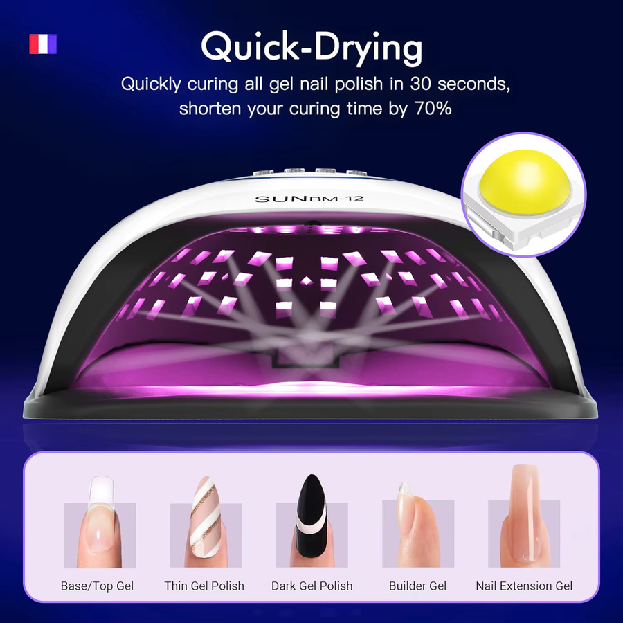 72LEDS Maniküre UV LED Nagel Trockner, 300W, Unisex - Bild 5