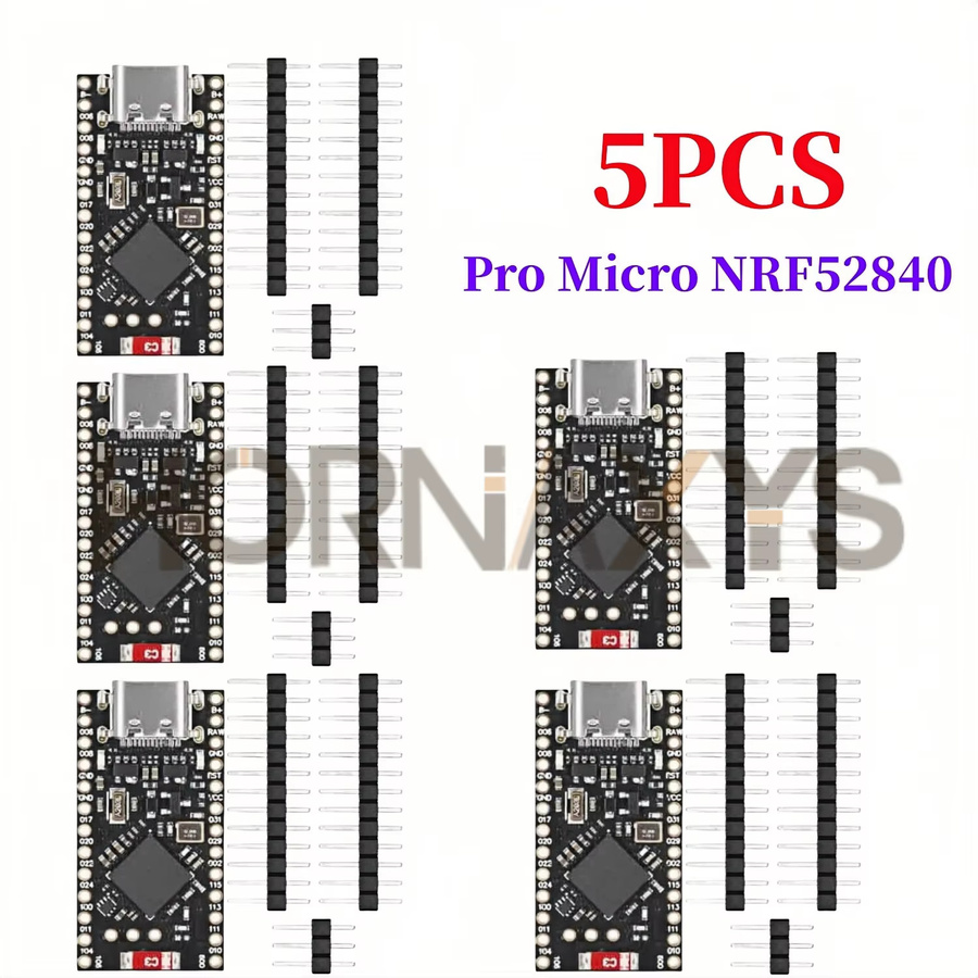 HORNAXYS NRF52840 Entwicklungsboard kompatibel mit Nice!Nano V2.0 Bluetooth Lademanagement Pro Micro in Schwarz - Bild 3