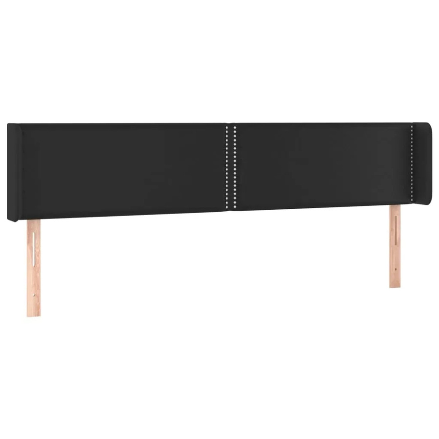 vidaXL LED Kopfteil in Schwarz aus Kunstleder mit USB-Ladeport und integrierter Beleuchtung, B/H: 183 x 88 cm, Tiefe: 16 cm - Bild 2