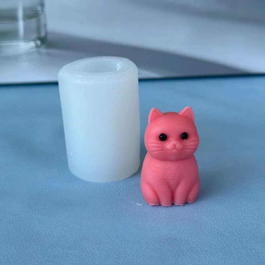 Silikon Kerzenform Katze für DIY Kerzen, Seifen und Gips zur Herstellung von handgemachten Geschenken und Heimdeko - Bild 3