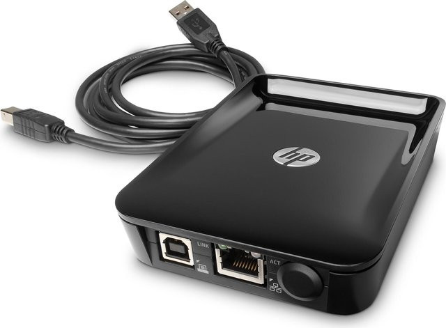 HP JetDirect USB Druckserver für LaserJet Enterprise M406, MFP M430 und LaserJet Managed MFP E42540 in Schwarz - Bild 1