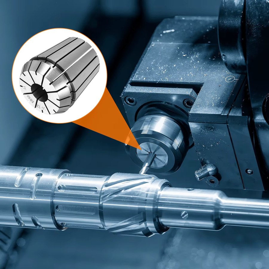 UXCELL Präzisions-Federspannzangenfutter aus 65 Mn Federstahl für CNC-Gravur und Fräsen, kompatibel mit ER25 ER32 ER40, Spannbereich 1 mm-25 mm - Bild 3