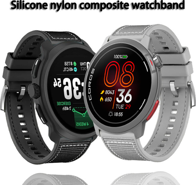 Uhrenarmband Silikon, 22 mm, für COROS APEX 4, PACE Pro/3, Suunto Vertical 2 Race 2/Run - Bild 1