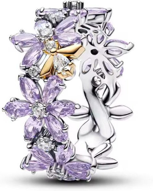 Ring 925 Silber, Herz, Schmetterling, Blume, Zirkonia, Damen - Bild 1
