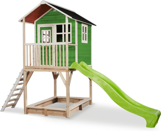 EXIT Loft 700 Holzspielhaus Spielturm in Grün, B/H/T: 190 x 269 x 391 cm - Bild 1