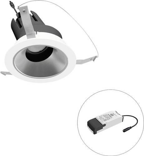 EVN LED-Deckenstrahler F02R14AM1340L15P in Weiß, rund und verstellbar - Bild 1