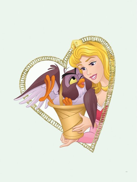 Komar Wandbild Aurora & Owl Kinderwelten, bunt, Breite: 30 cm, Höhe: 40 cm - Bild 1