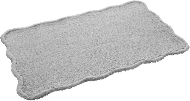 Badematte POCOline Rabbit in Silber/Grau aus Polyester, Breite: 50 cm, Länge: 80 cm - Bild 1