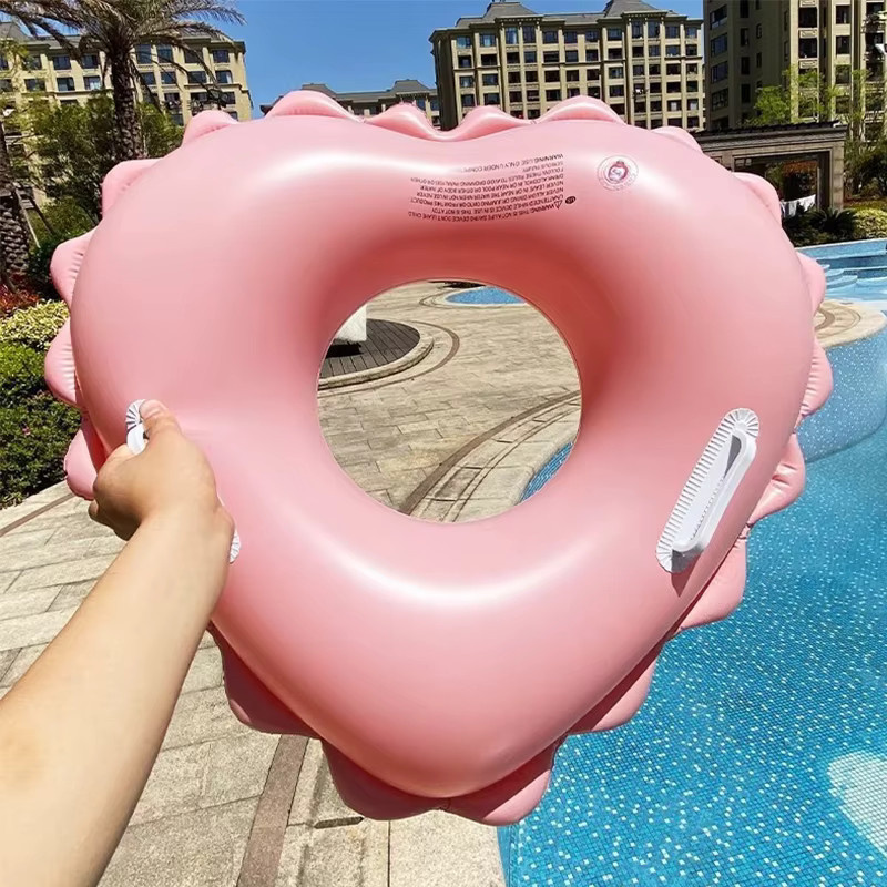 Rooxin Aufblasbarer Schwimmring in Herzform für Pool und Strand - Bild 3